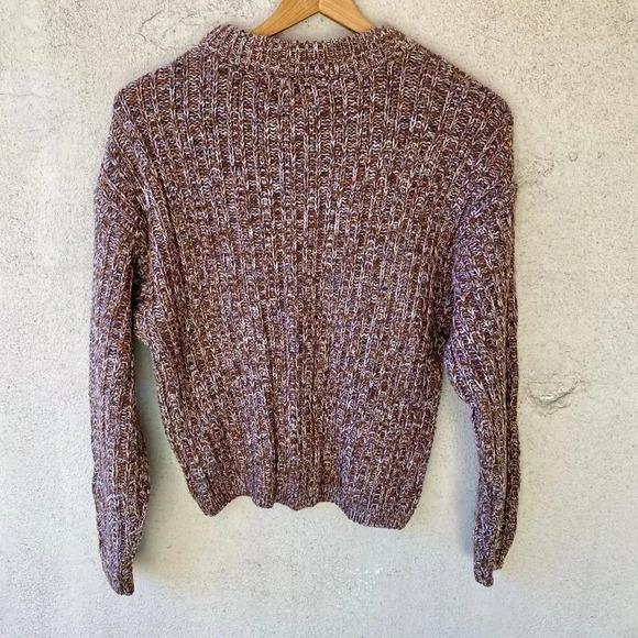 Universal Thread Brown White Crew neck Pullover Sweater XS - Picture 7 of 8